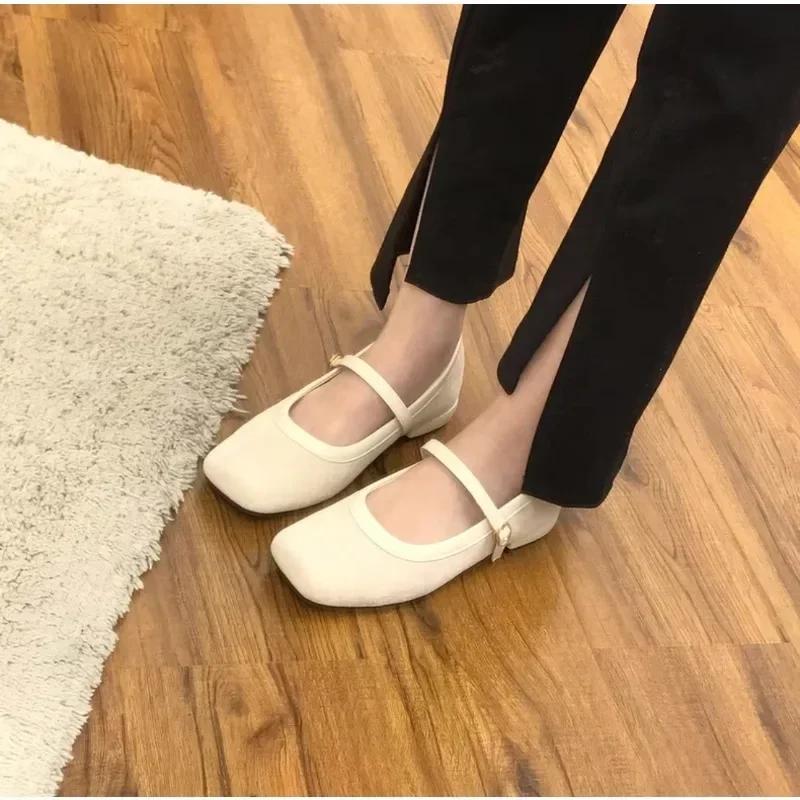 Flat Shoes for Women New Spring Autumn Shallow Mary Jane Shoes New Retro Ladies Shoes Loafers Women