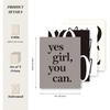 LARTSFRO Trendy Black and White pirational Wall Art Prints Set of 4, Girly Room Decor, Neutral Motivational Positive Artwork Posters Wall Decor for