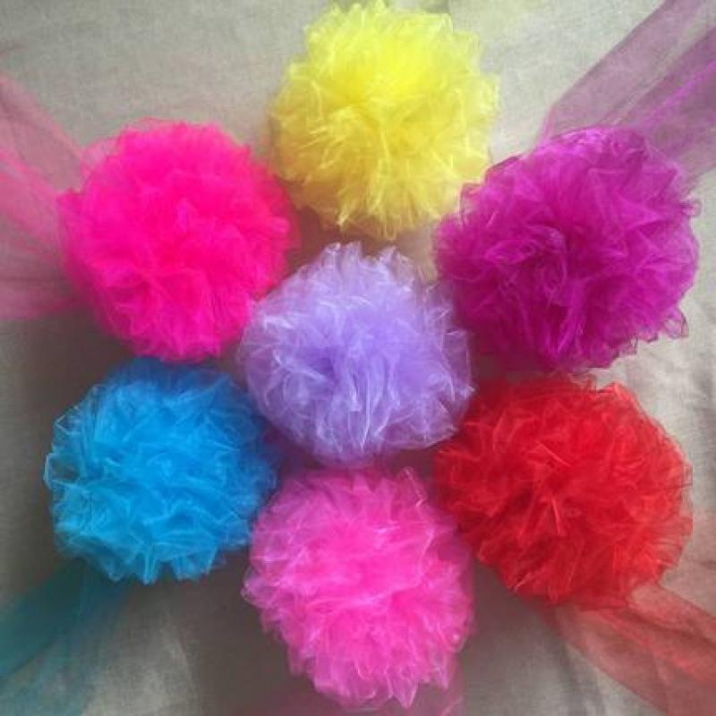 Свадебный драпировочный и декоративный набор: Цветочная марля, ленты и цветочные шары для лестничных перил и свадебных покоев