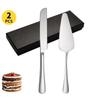 2/4Piece Stainless Steel Cake Knife Shovel Suit Golden Bread Knife Cake Cutting Tools Pizza Cheese Steak Shovel Baking Utensils