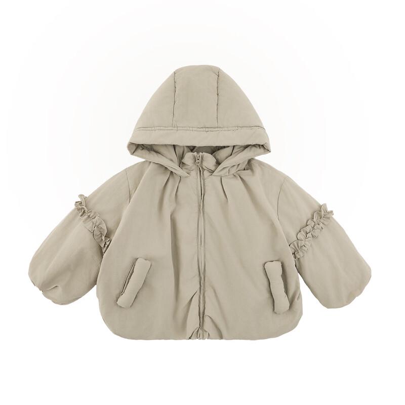 YouYou Girls' 2025 Winter Warm Hooded Padded Jacket