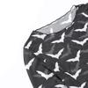 Gothic See Through Mesh Bat Long Sleeve T-Shirt Fairy Grunge Elegant Fungus Edge Basic Tee Elf Girl O-Neck Dress Up Top