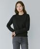 210EDIT Unisex Soft Knit Round Neck [Black]_Zz4Sw070
