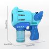 Funny Bubble Blower Machine Electric Automatic Bubble Maker with Colorful Light Kids Outdoor Toys