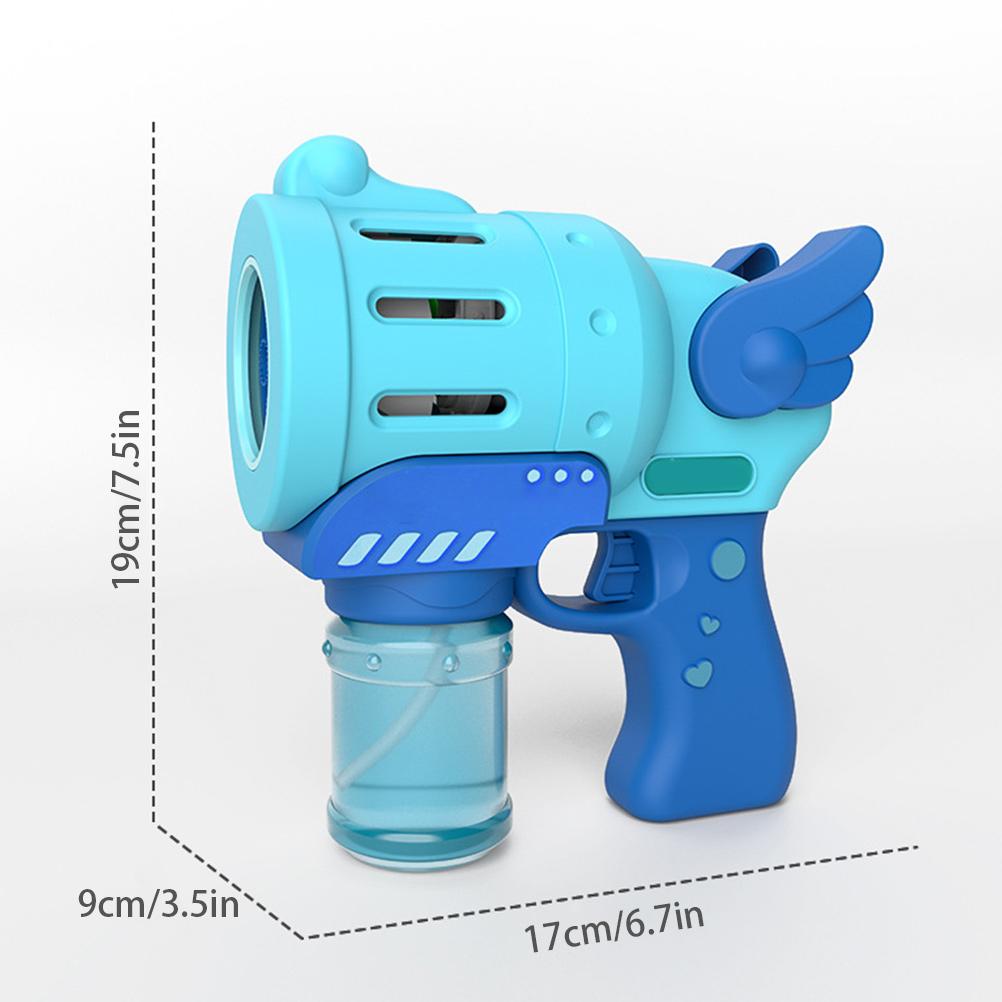 Funny Bubble Blower Machine Electric Automatic Bubble Maker with Colorful Light Kids Outdoor Toys