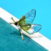 Transparent Color Butterfly Brooches for Women Rhinestone Insect Pin 3 Color Available Allpy Material Winter Jewelry