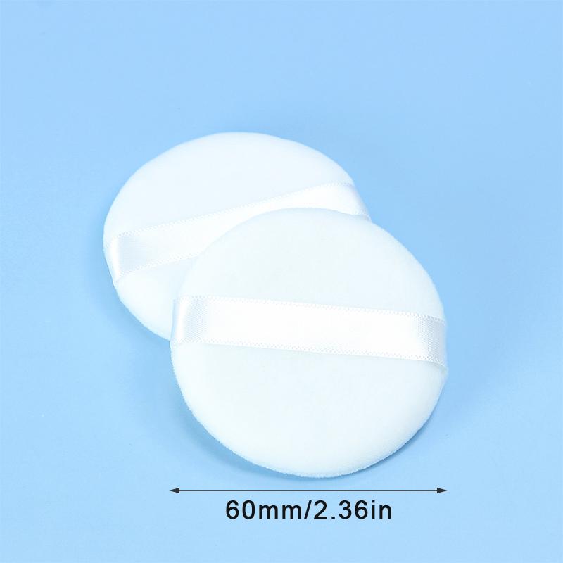 

1 шт. Пудра для лица, профессиональная круглая форма, портативная мягкая косметическая пуховка, спонж для макияжа, инструмент для макияжа 60MM