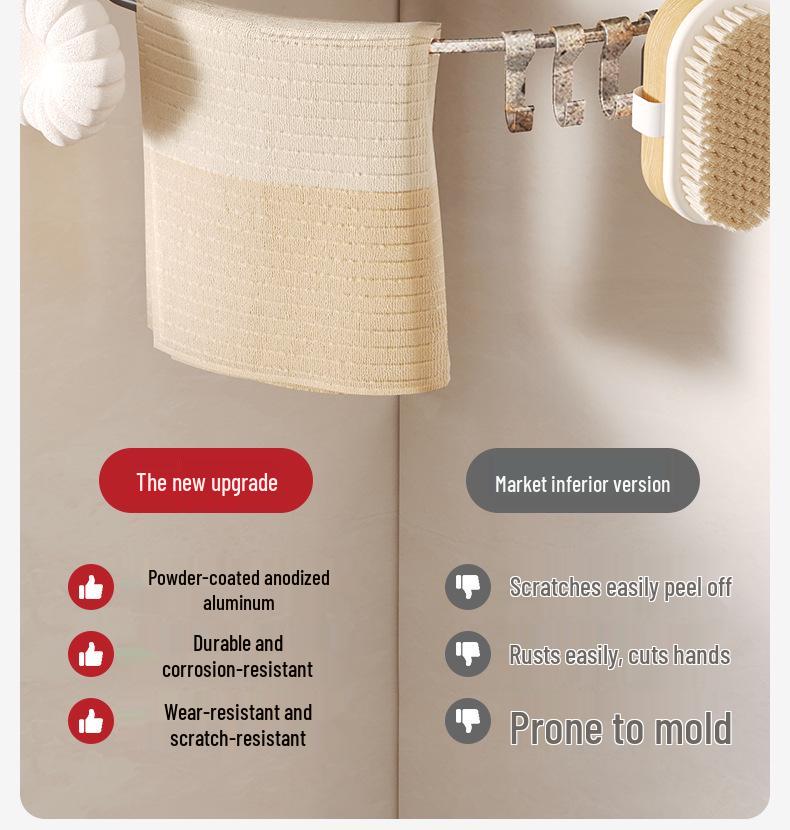 Stanzfreies Eckduschregal - Wandmontierter dreieckiger Badezimmer-Aufbewahrungskorb