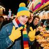 2 Stück Cosplay Lustige Mütze und Handschuhe, Charakter Park Winter Warme Strickmütze Winter Weihnachten Kostüm Zubehör für Neujahr