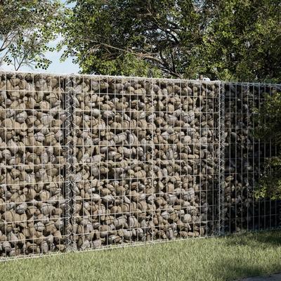 Vidaxl Gabion Basket with Lid, 100X100X100 Cm, Galvanized Iron