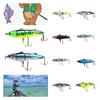 Bionic Ternary Lure Form Hard Bait Double Hook Fish Shape Abs Decoy Gear Fishing