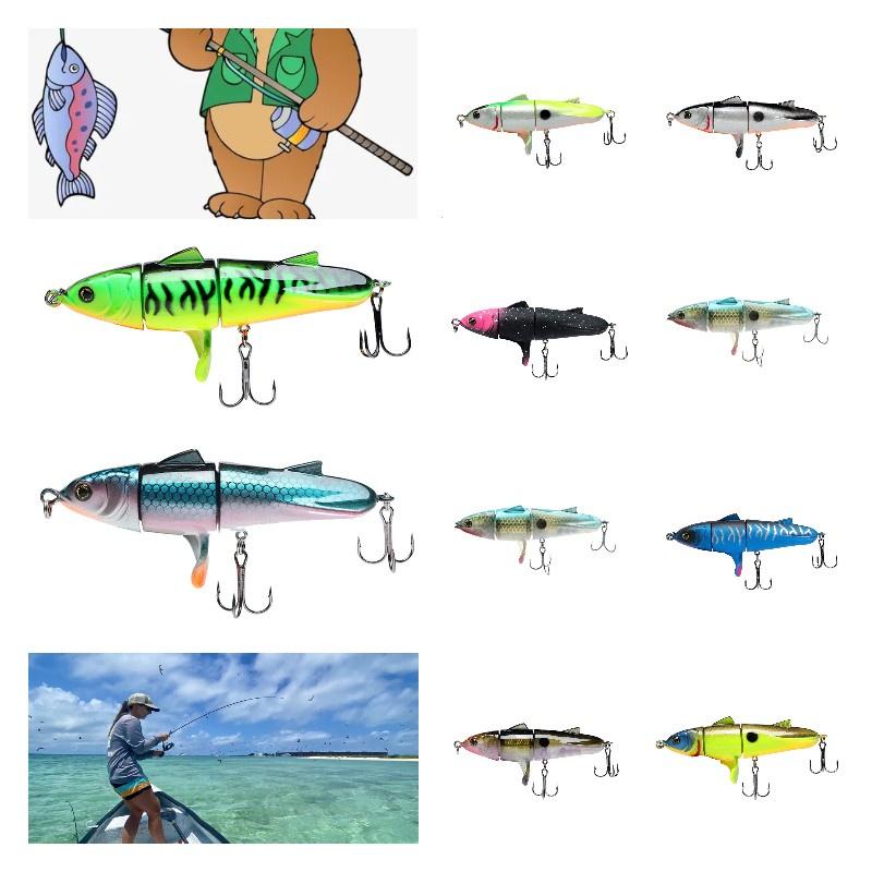 Bionic Ternary Lure Form Hard Bait Double Hook Fish Shape Abs Decoy Gear Fishing