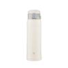 Zojirushi Mahobin Water Bottle 480ml One Touch Mug Lightweight & Compact Standard Type Heat/Cold Pale White SM-SF48-WM
