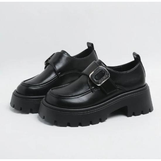 

Туфли Мэри Джейн на платформе с каблуками Женские простые туфли Однотонные туфли на платформе Студенческие туфли на каблуках для колледжа Женские туфли-лодочки на высоком каблуке 38