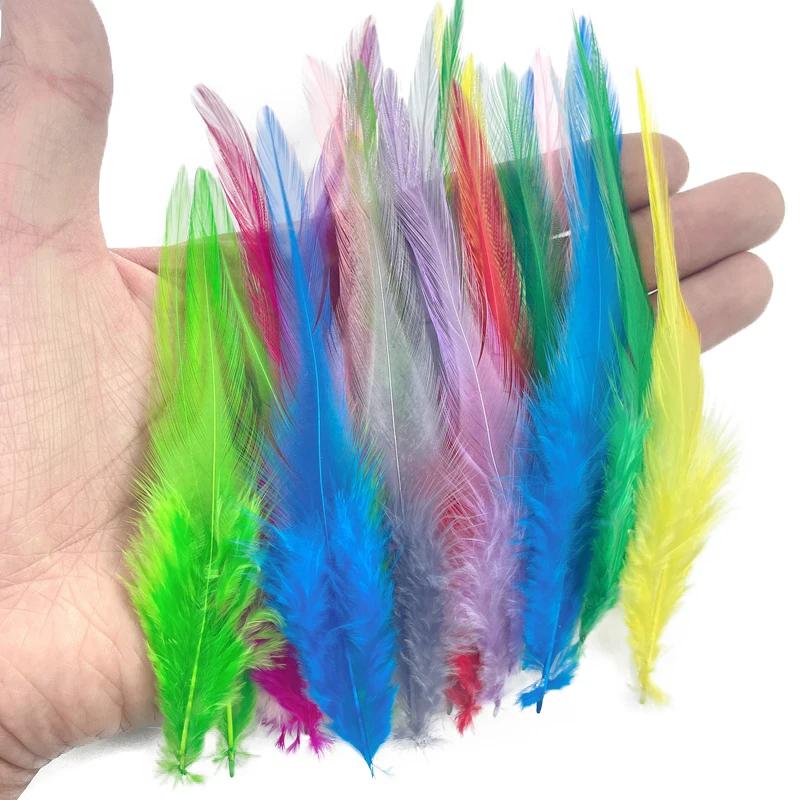 1 Roll Natural Pheasant Feathers for Crafts Jewelry Needlework Decoration Fly Tying Materials Chicken DIY Handicraft Accessories