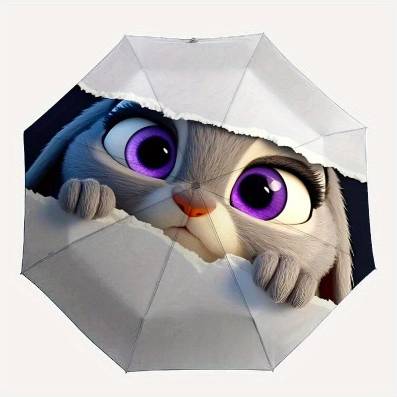 

1pc Judy Hopps Automatic Open/close, All-Season Portable Folding Umbrella, Perfect Gift for Friends y250807018