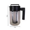 Bouilloire pour cafetière à froid avec poignée de filtre, conception hermétique, résistante aux fuites, pour café glacé et thé