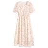 New Chinese Floral Dress Women's 2026 New Summer Beautiful Gentle Wind Square Neck Short-sleeved Skirt
