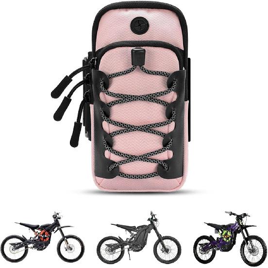 

Електрична сумка для брудового велосипеда Ebike для Surron Lbx/Tutti/Tuttio Soleil 01, Кишеня для телефону E Bike, Запчастини Аксесуари, Сумка на раму передньої батареї брудового мотоцикла рожевий