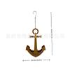 Metal Hanging Anchor Shaped Planter Iron Garden Decor Hanging Basket for Outdoor Patio Yard Hanging Plant Holder