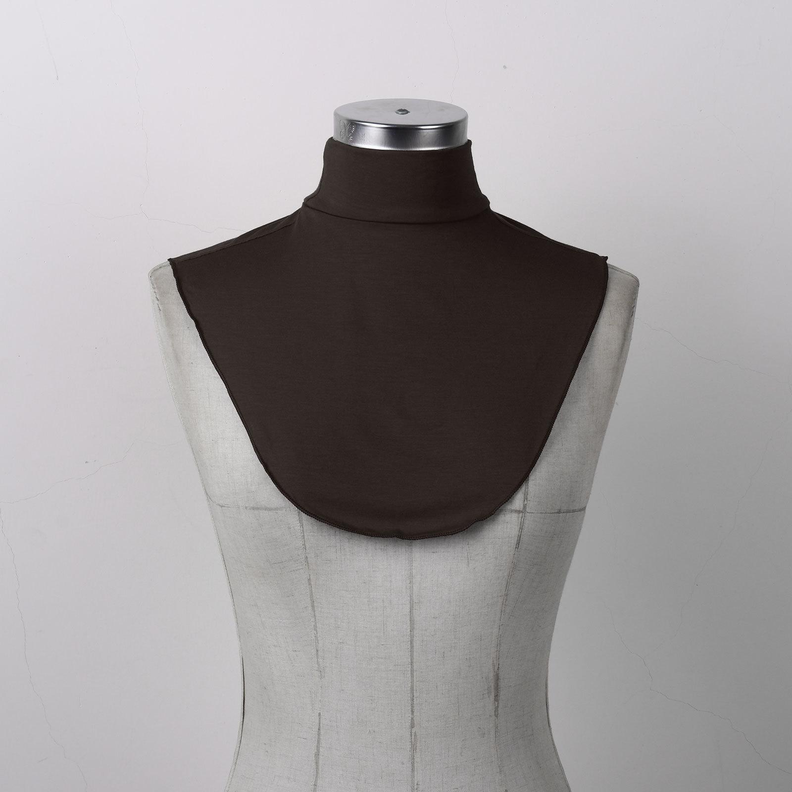 

Поддельная водолазка Dickey, съемный хлопковый полутоп, блузка с воротником, утеплитель для женщин и девочек кофейный