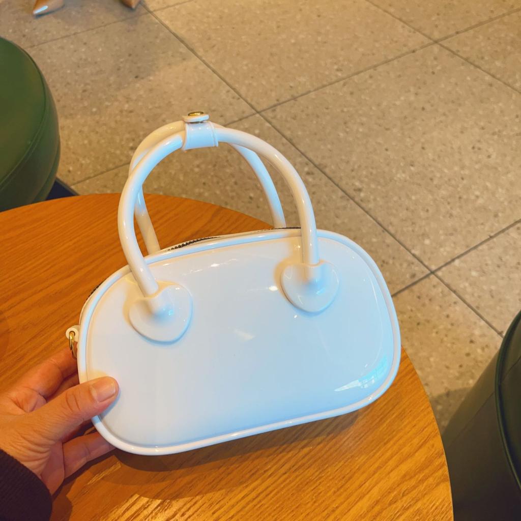 Pvc Jelly Bag Summer Candy Color Shoulder Crossbody Mini Bag Fashion Portable Pillow Women'S Bag