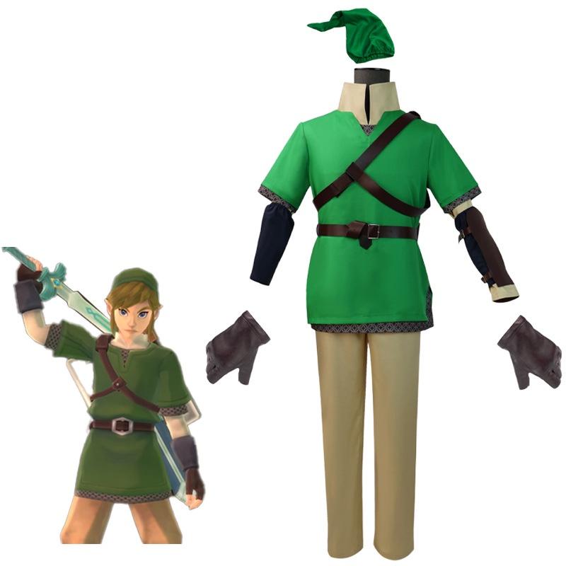 Legend The Of Zelda Link Cosplay Costume Set Halloween Outfit Role Party Playing