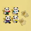 2026 World Cup Panda Football Badge Cute Cartoon Animal Sports Games Souvenir Brooch Pin