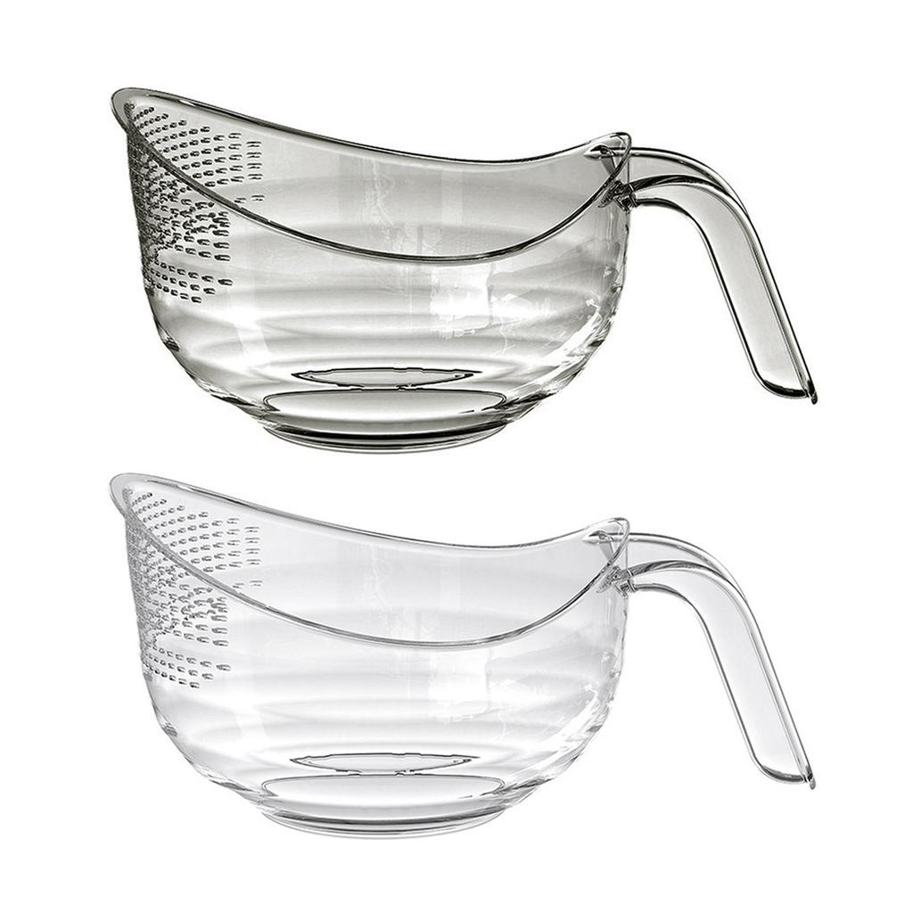 Rice Washing Filter Strainer Kitchen Tools Multipurpose Fruit Vegetable Bowl Drainer for Grapes Vegetable Straining Rice Peas