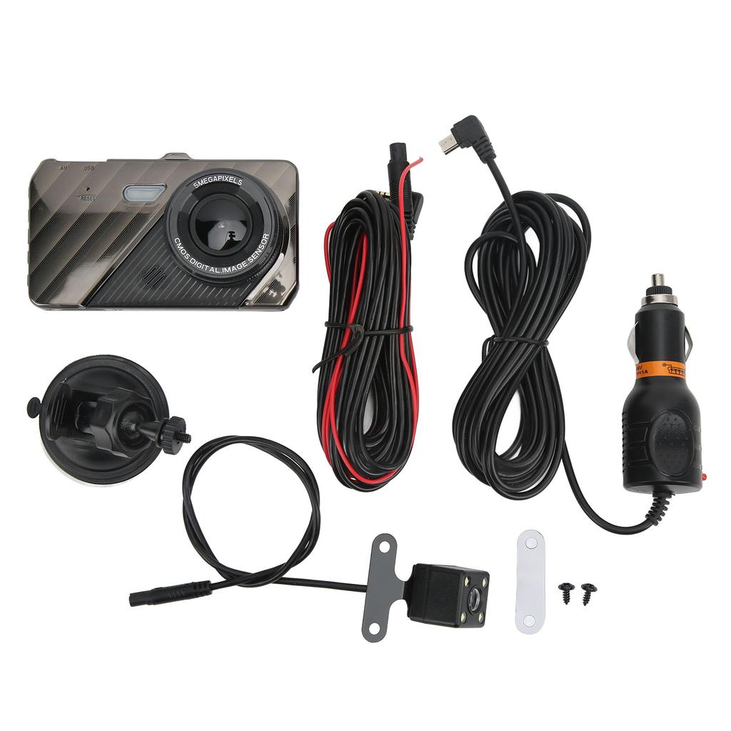 Dual Dash Camera 1080P Motion Detection Parking Monitoring Car Camera Front and Rear for Cars
