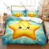 Cartoon Star Bedding Set Single Twin Full Queen King Size Bed Set Adult Bedroom Duvetcover Sets Anime Bed Sheet Set
