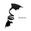 Multipurpose PU Leather Chokers Bat Wing Necklace Decoration Portable Accessory for Music Festivals and Gatherings