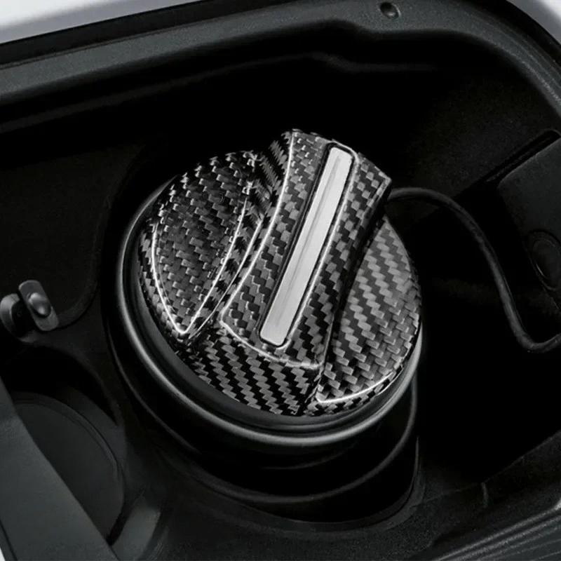 For BMW Series Carbon Fiber Fuel Tank Cap Cover Universal Fit Fuel Lid Trim for F15 F30 G20 E90 E46 - Sporty Exterior Upgrade