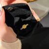 Yellow Diamond Sugar Cube Ring, Female High-End Light Luxury Zircon Plant System, Opening Adjustable Diamond Ring