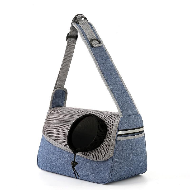 New Cation Dog Cat One Shoulder Crossbody Pet Bag Breathable Mesh Oxford Outdoor Travel Portable Cat Bag In Stock Shoulder Bag