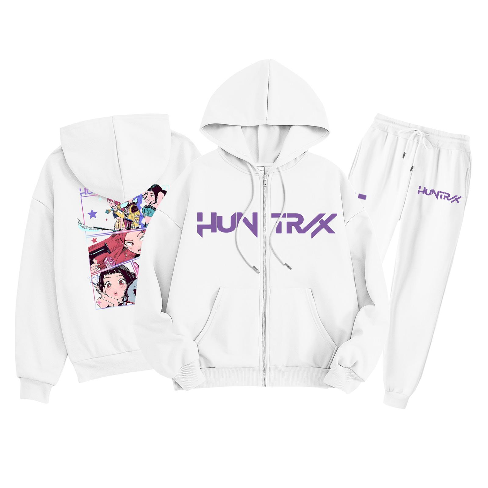 

Детская мода Толстовка с длинным рукавом, на молнии, с капюшоном, спортивные штаны с принтом, комплект толстовки с карманами 150 белый