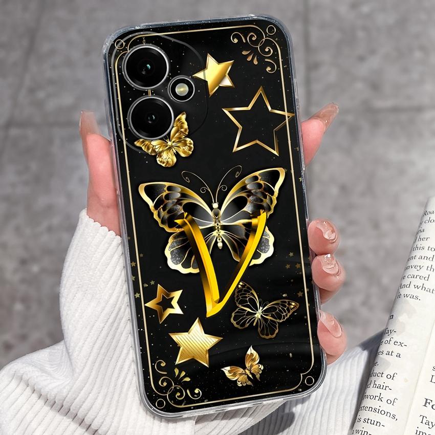 Fashion Letter Butterfly Pattern Phone Case For Honor 400 300 200 Pro Lite Smart 50S 30S 20S 20i 10i Soft Clear Back Cover For Honor Cellphone Casing
