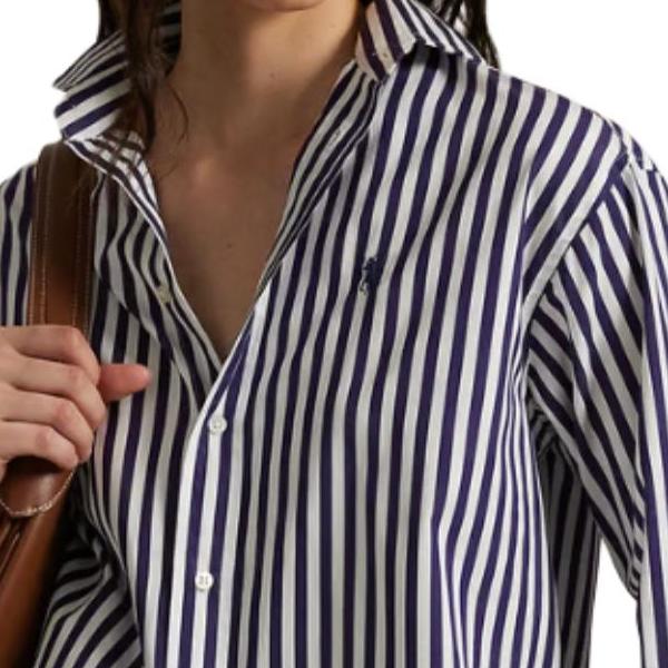 Polo Ralph Lauren Striped Button-Up Long Sleeve Shirt Women shirts 211910743-030