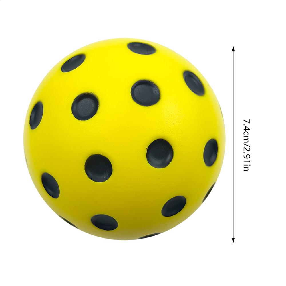 1PC Silent Pickleball Indoor Entertainment Silent Practice Ball PU Foam High Bounce Resistance Not Disturbing People