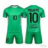 26 Módní Barevné Spojování AI #10 Mbappe Letní Dětský Pánský Dámský Set Rodič-Dítě Krátký Rukáv Šortky Fotbalový Dres Unisex