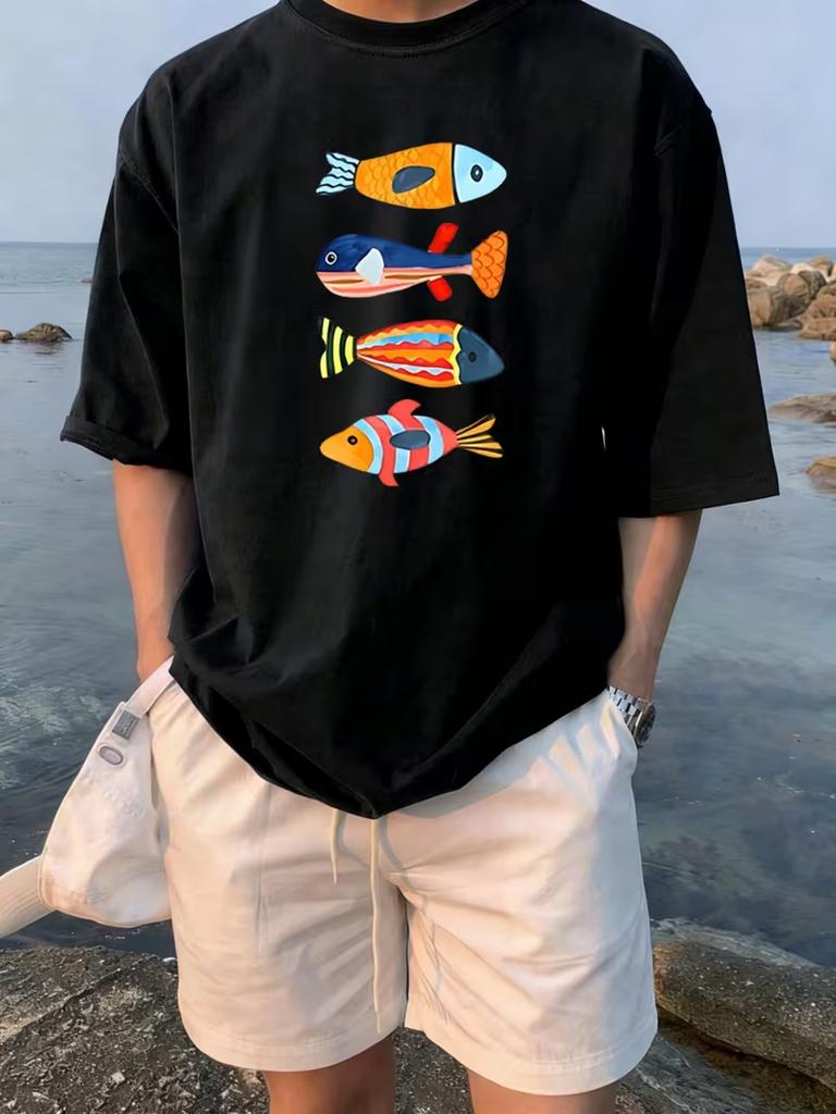 Unisexs Cute Pink Dolphin Graphic Tshirt Ocean Animal Print Casual Crewneck Short Sleeve For Daily Wear Vacation