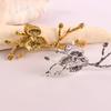 4PCS Plum Blossom Metal Napkin Rings,Christmas Gold Color Napkin Buckles,Napkin Holder for Home Dinning Room Hotel Table Decor