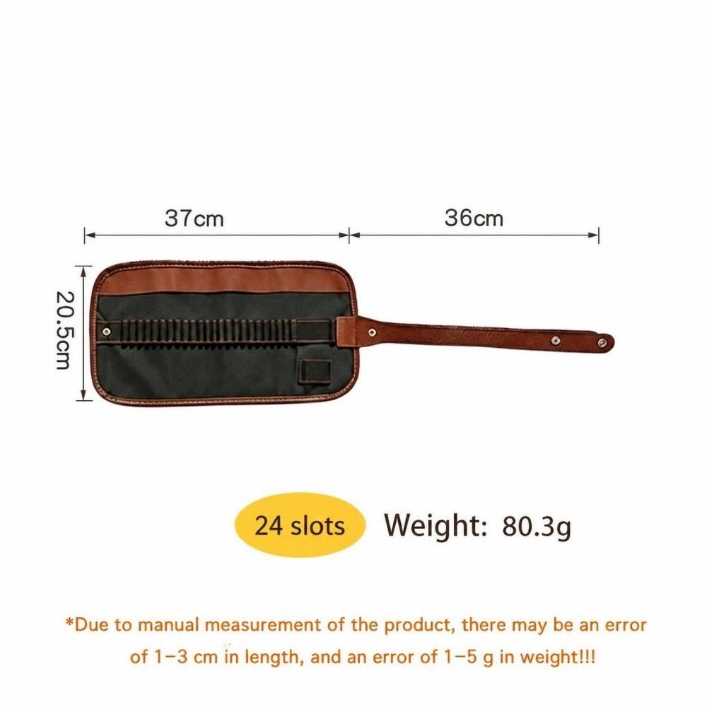 PU Leather Roll Up Pencil Case Large Capacity Pencil Storage Roll Bag  Art Students & Painters