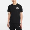 Nike Contrast Letter Print Sports T-Shirt Men Tops Black DB6136-010
