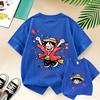 Summer Kids TShirt One Piece AnimeThemed Pure Cotton Printed Tee Cute Casual Style for BoysGirlsPerfect ForGiftingandTravel