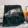 Philadelphia Eagles Printed Flannel Blanket, soft throw for bedroom sofa, washable, fan merchandise, great gift.