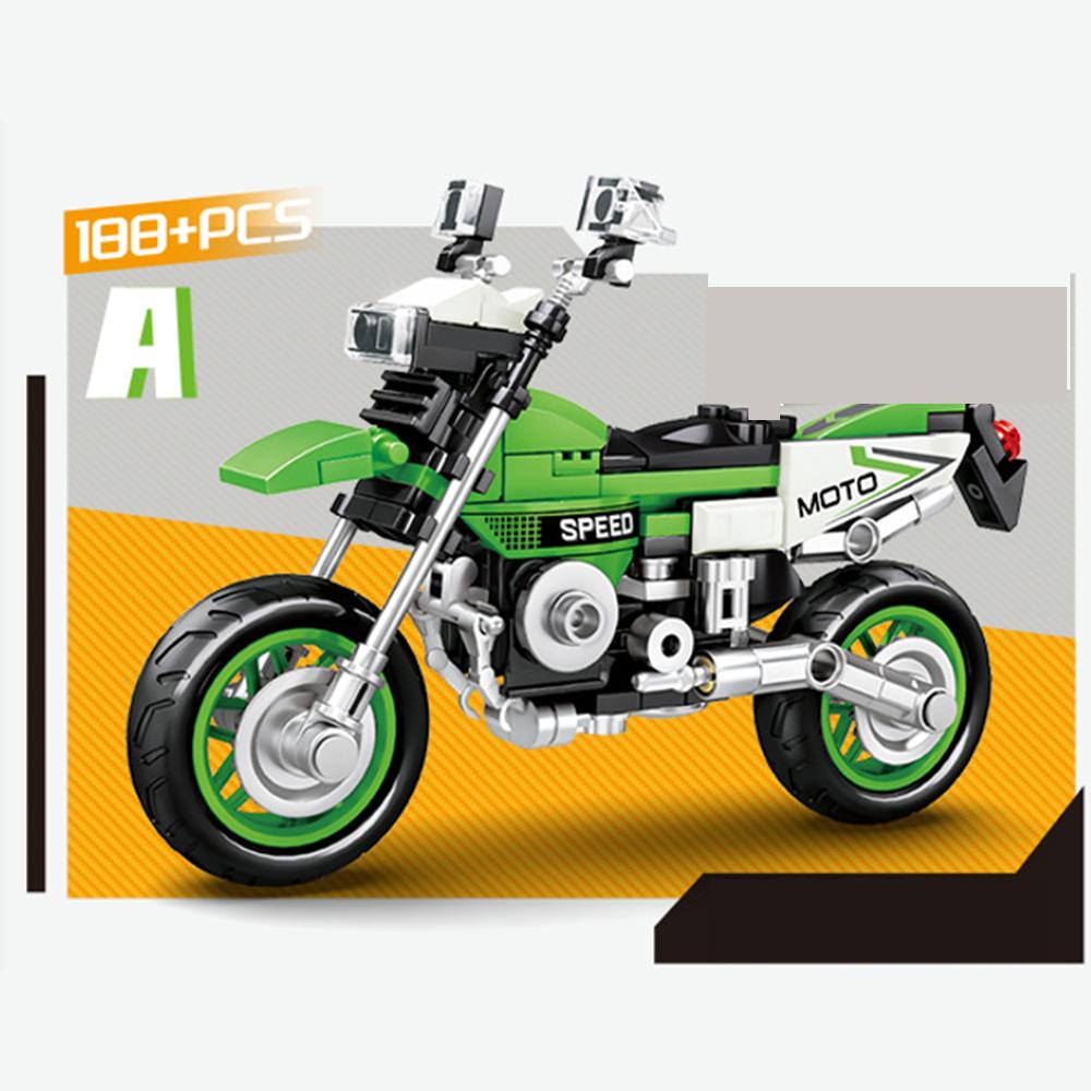 Motorcycle Building Blocks Puzzle Assembled Model Compatible with Brand Small Particle Toys for Children Adults Birthday Gifts