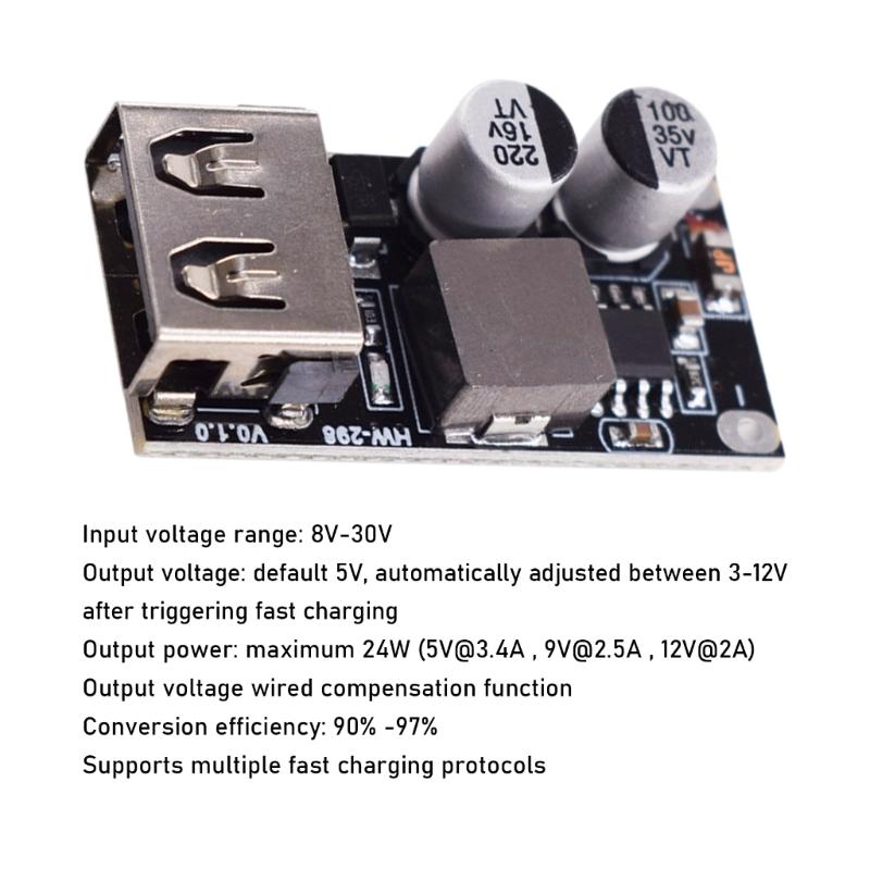 Advanced DC12V24V to 5V QC3.0 Module Power Conversion For USB Car Phone Charging Module
