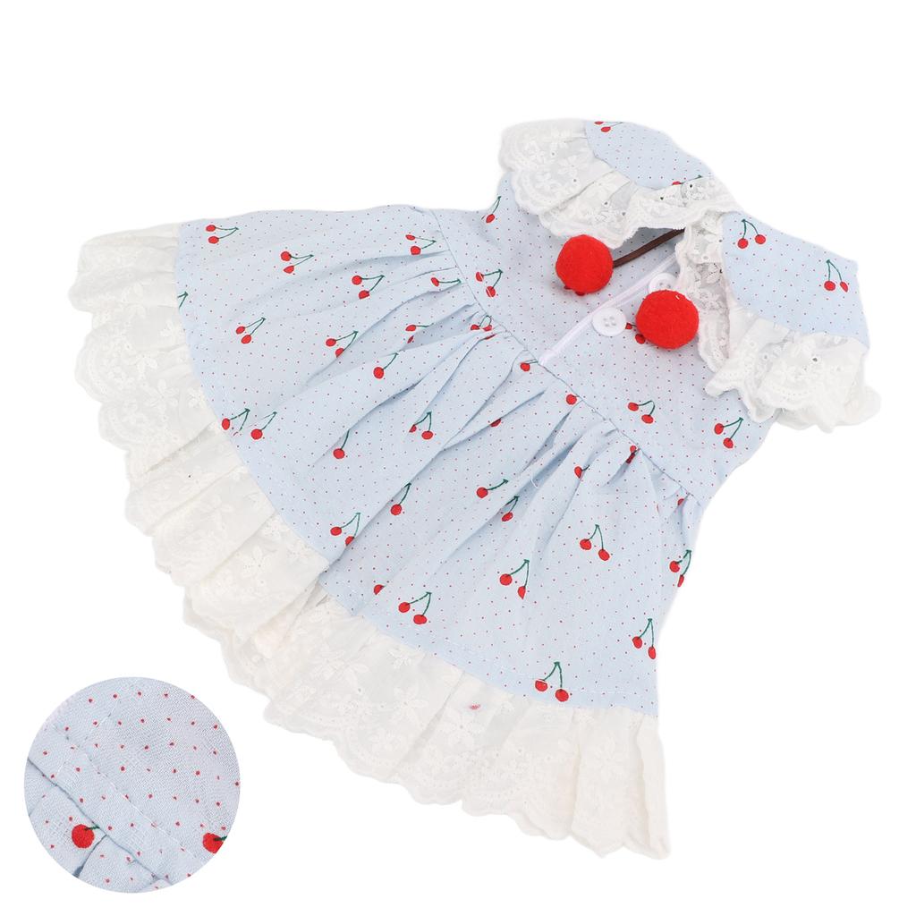 Rabbit Pet Clothes Little Pet Cherry Dress Pet Cherry Skirt for Rabbits Chinchillas Little Fragrant Pigs