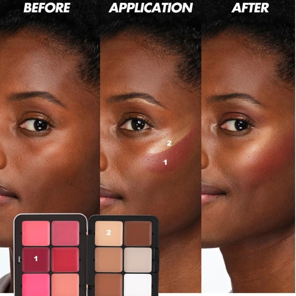 Multi-purpose Makeup Palette Natural Finish Highlighter Palette  For Everyday Makeup